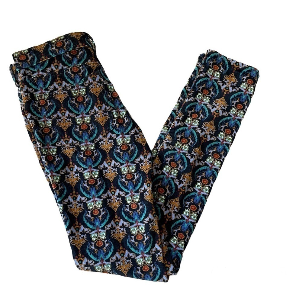 Pilcro and The Letterpress Anthropologie Corduroy Script Pants